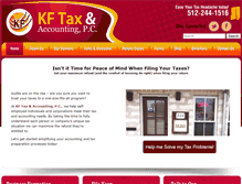 Tablet Screenshot of kftaxpc.com